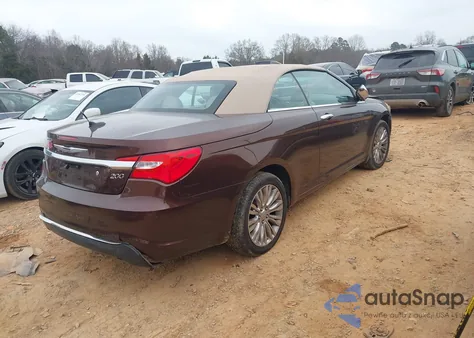 2013 Chrysler 200 Limited from USA, damaged, VIN 1C3BCBFG7DN633334